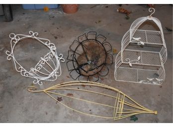 151. Wrought Iron Hanging Baskets (4)