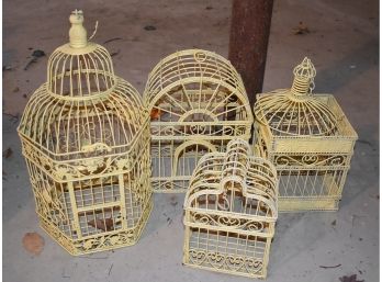 171.  Wrought Iron Bird Cages (4)