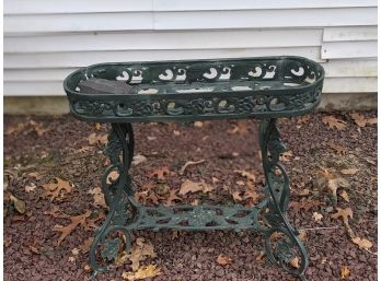 183. Painted Cast Iron Planter Stand