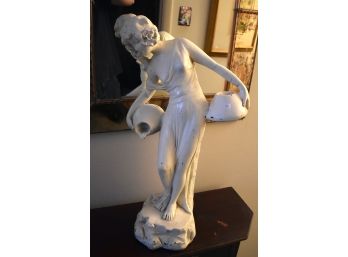 107. Porcelain  Statue Of Woman