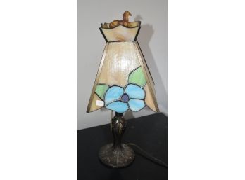 100. Leaded Glass Table Lamp