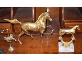 57. Lot Of Cabinet Figures: Horses (3)