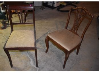 110. Carved Antique Chairs (2)