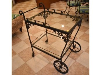 6. Wrought Iron Bar Cart