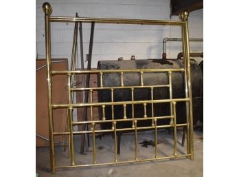 94. Antique Brass Bed Framed