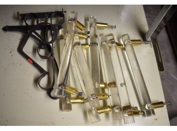 69. Lucite Cabinet Handles And Other Hard Ware