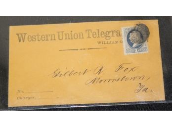 139. Western Union Telegram Envelope