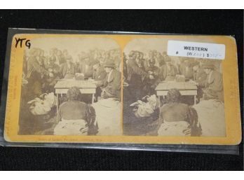 47. Stereo View Indian Payment In Odanah, Wis.