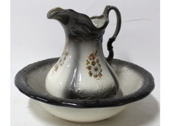 250. R,. S. Prussia Pitcher And Bowl