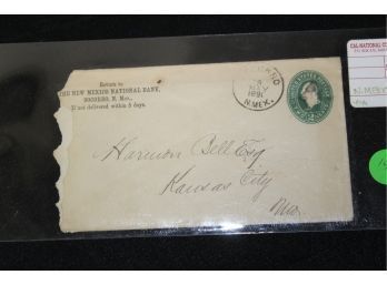 142. 1890 New Mexico Envelope