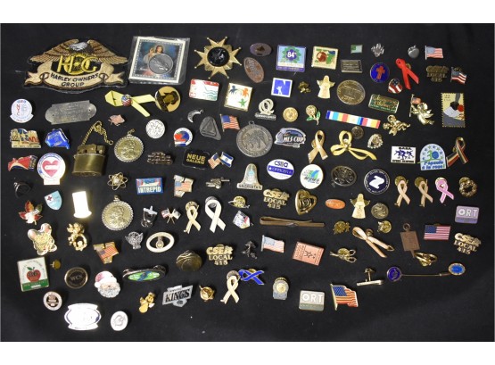 17. Collector Or Dealer's Lot Of Pins-148 Pcs.