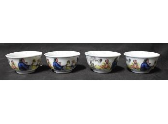 188. Asian Porcelain Sake Cups (4)
