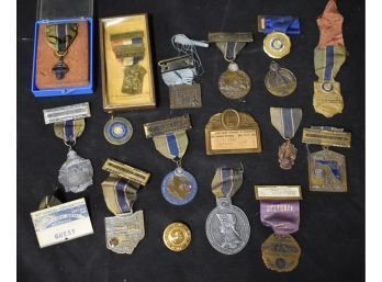 16. American Legion Collector's Lot Of Medals-Eighteen