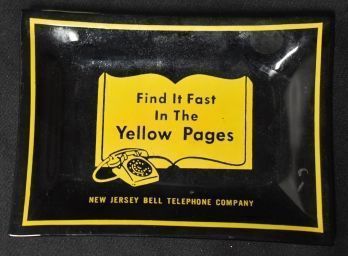 224. Yellow Pages Glass Ashtray