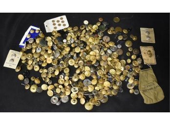 30. Collectors Lot Of U. S. Military Buttons-423 Pcs.
