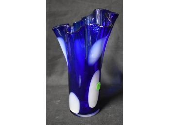 154. Art Glass Paper Weight Vase