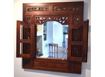 17. Art Nouveau Framed Mirror.