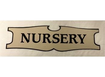 115. Enameled Nursery Sign