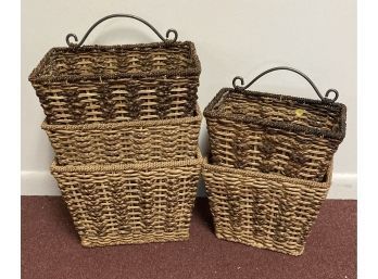 19. Assorted Wicker Baskets (5)