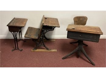 15. Antique School Desks (3)