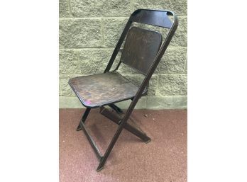 75. Antique Beacon Steel Furniture Co Folding Chair