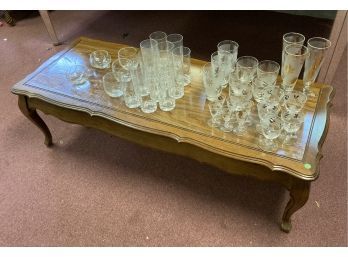 62. Dealers Lot Glass Ware & Coffee Table
