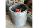 125. Repurposed Storm Pipe Bucket/planter