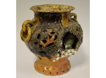 73. Japanese Elaborate Figural Vase