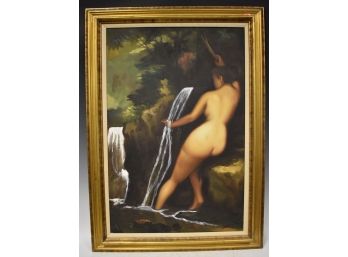 68. Oil On Canvas Nude Sgd.