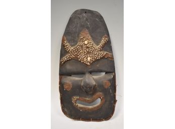78. Oceanic Carved Mask With Cowry Shells