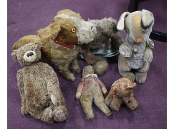 94. Collection Of Antique Stuffed Animals (6)