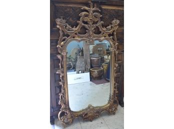 26. Ornately Carved And Gilded, Gessoed Mirror
