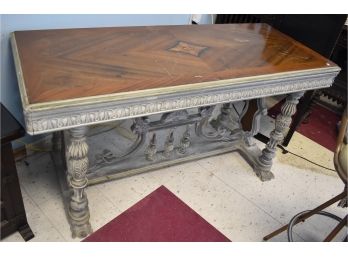 80. Victorian Ornately Carved Desk