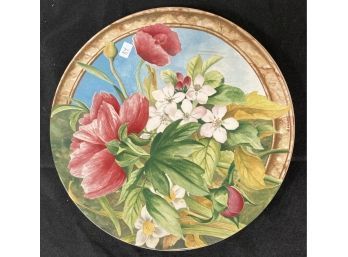 D. Lalande French Floral Plate