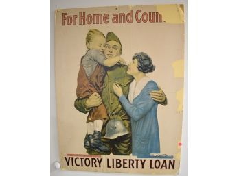 WWI Poster. For Home & Country