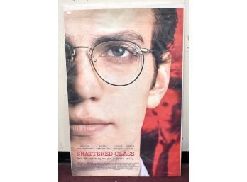 Antique Movie Poster Shattered Glass