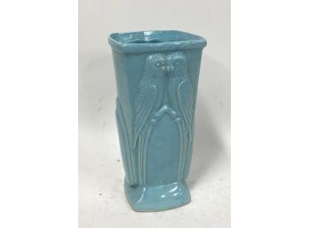 Antique Pottery Vase With Two Birds