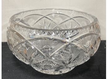 Large Antique American Cut Glass Bowl