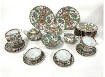 Rose Medallion Porcelain Tea Service