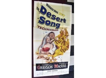 196. Antique THREE SHEET Movie Poster The New Desert Song