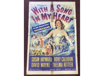 197.  One Sheet Movie Poster Song In My Heart