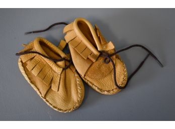 60. Leather Baby Moccasins