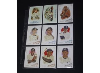 100. 2015 Lot Of Topps Allen & Ginter NY Yankees Cards (9)