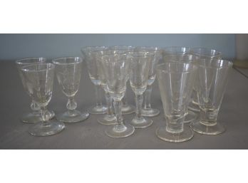68. Clear Cordial Glasses (14)
