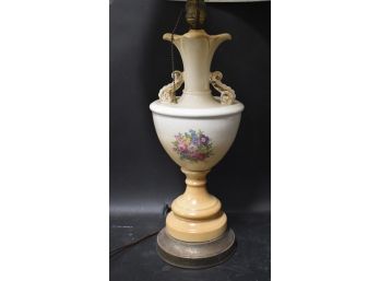 24. Antique Hand Painted Lamp