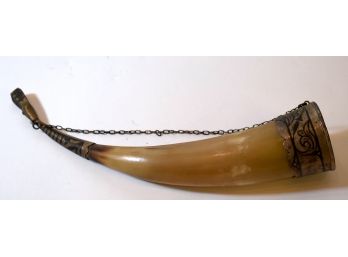 113. Antique Horn Drinking Vessel