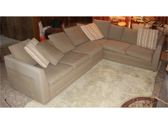 62. Mid Century Sectional L-shaped Couch