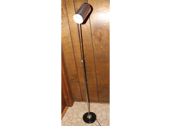 79. Mid Century Modern Chromed Floor Lamp