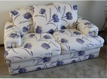 107. Floral Upholstered Love Seat