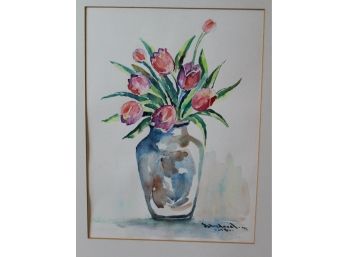 214. Floral Still Life Water Color Sgd.